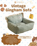 Vintage Gingham Sofa