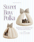 Sweet Bow Polka Cat Bed