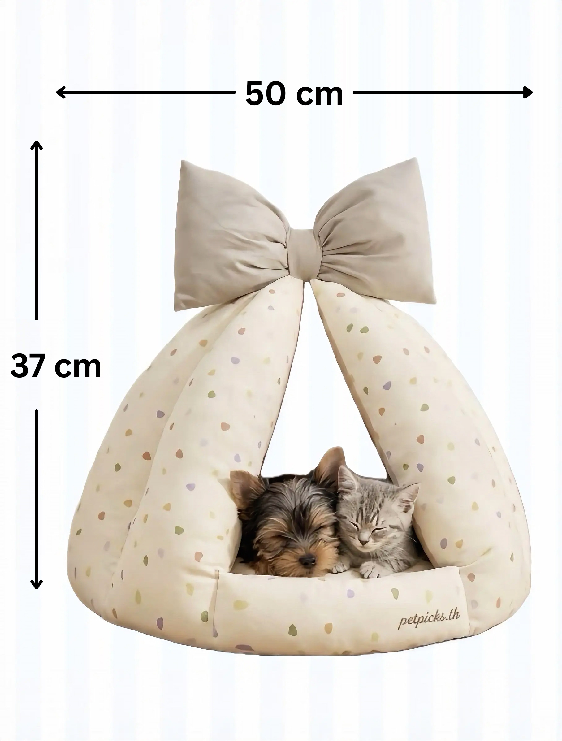 Sweet Bow Polka Cat Bed