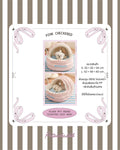 Pink Checkered Plush Pet House (Stuffed Cozy Bed)